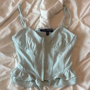 One Clothing Green Sleeveless Bustier Camisole